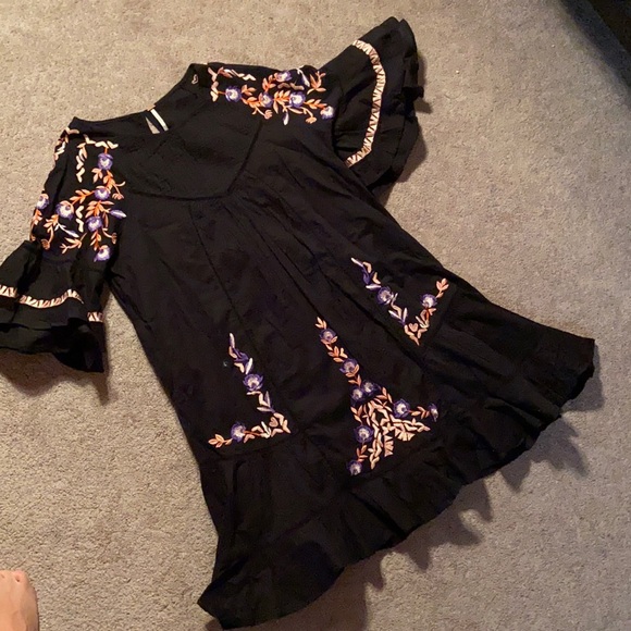 NWOT Free People pavlo babydoll embroidered dress - Picture 6 of 10